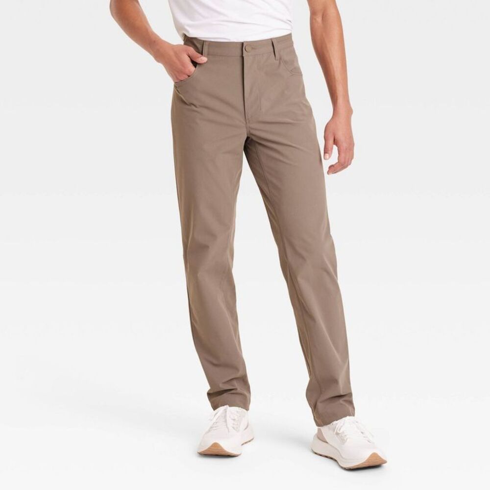 All In Motion - Men's 360 Lifestyle 5-Pocket Golf Pant - All In Mo Brown
